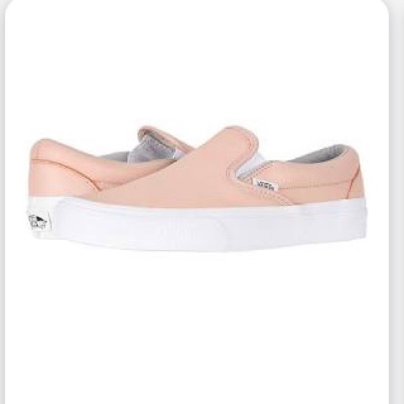 blush slip on vans